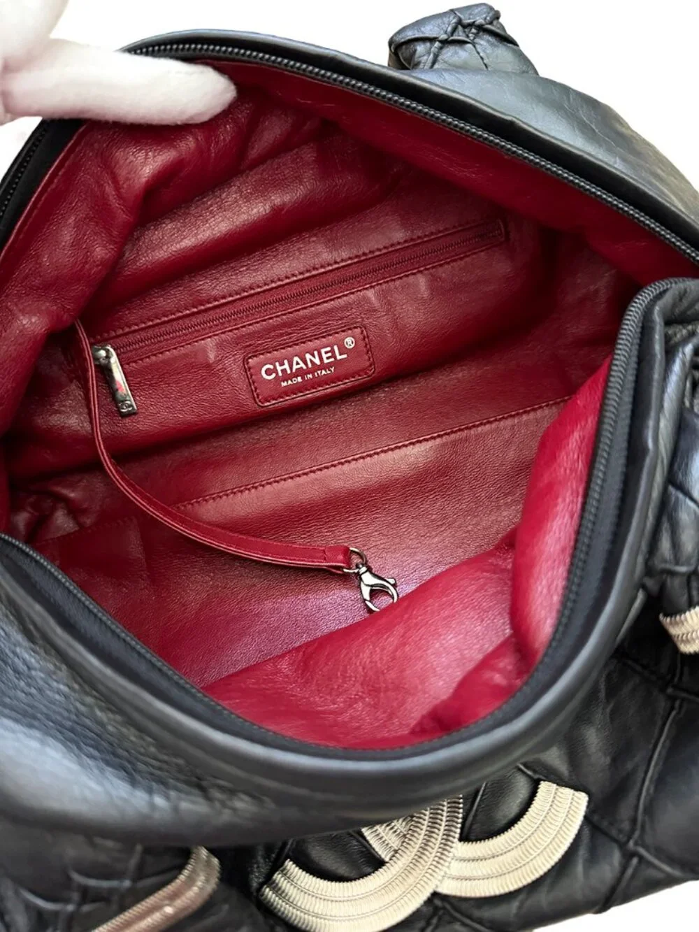 Chanel Black Quilted Leather Chanel Bowler bag